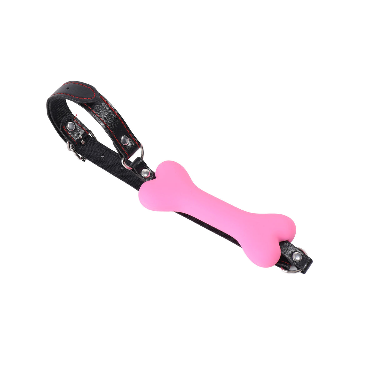 Silicone Bone Ball Gag with Harness