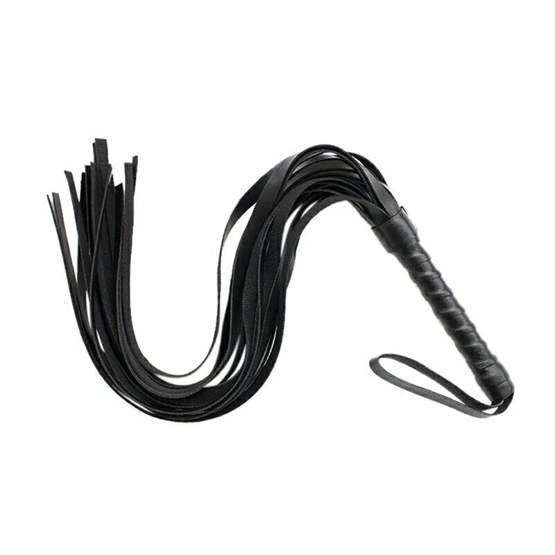 PU Leather Flogger Set — Red & Black