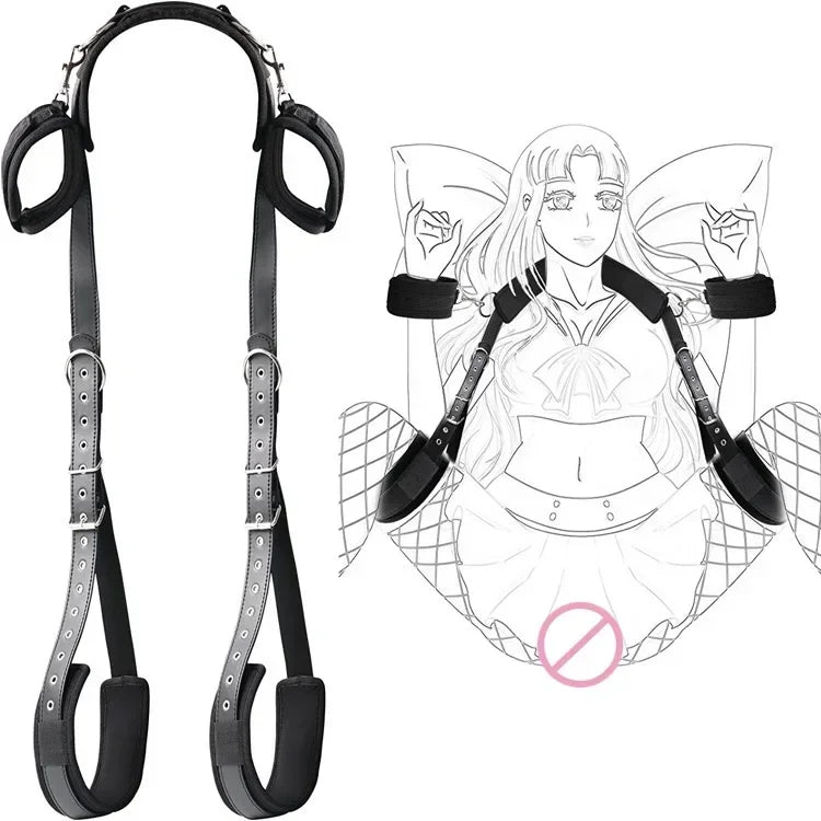 Nylon Door-Mount Restraint Set with 4 Cuffs