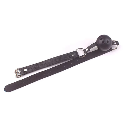 Adjustable Faux-Leather Ball Gag