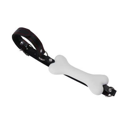 Silicone Bone Ball Gag with Harness