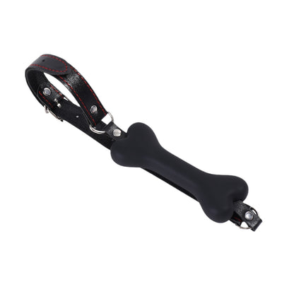 Silicone Bone Ball Gag with Harness