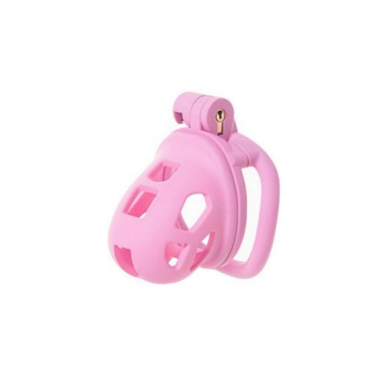 Pink Breathable Chastity Cage
