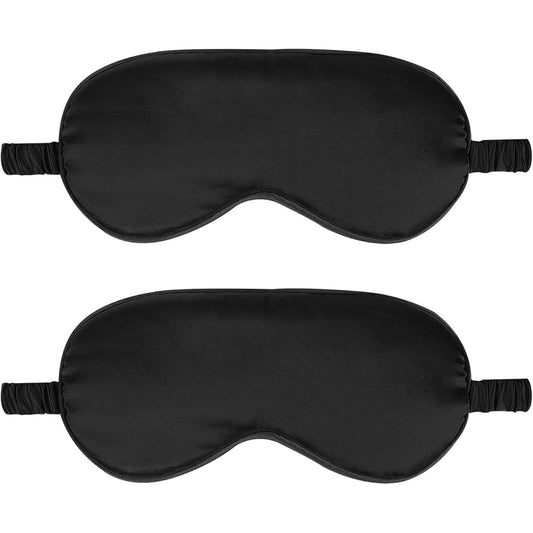 Two-Pack Silk Blindfold Sleep Masks