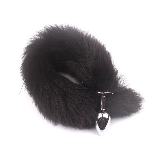 Fox Tail Stainless Steel Anal Plug