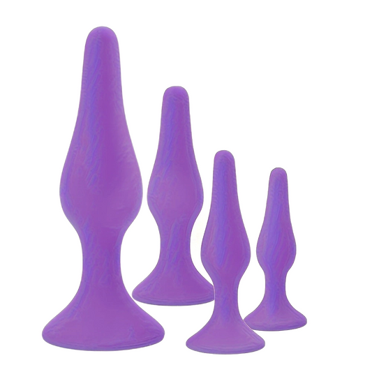 Silicone Anal Plug Set — 4 Piece