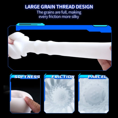 Heated Telescopic Pocket Pussy – Male Masturbator Stroker Cup with LED Display