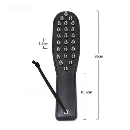 Spiked PU Leather Spanking Paddle