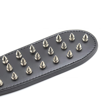 Spiked PU Leather Spanking Paddle