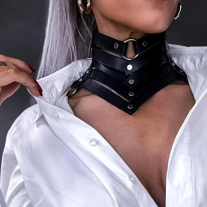 Leather Collar Harness