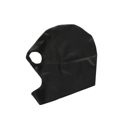 Faux-Leather Full-Face Hood