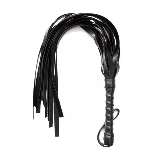 Faux-Leather Horse-Tail Whip