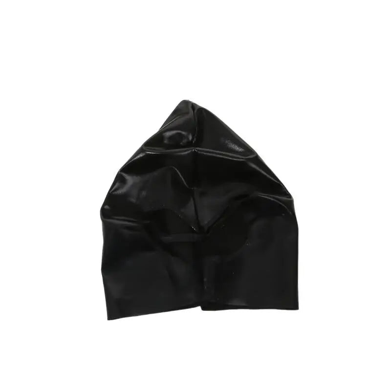 Faux-Leather Full-Face Hood