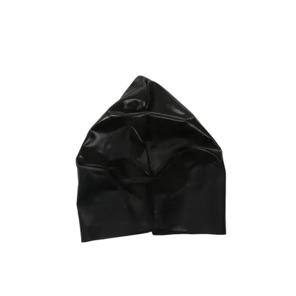 Faux-Leather Full-Face Hood
