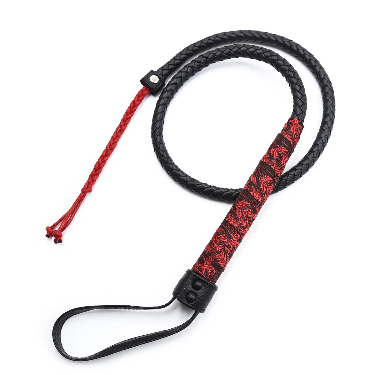 Braided Leather Whip