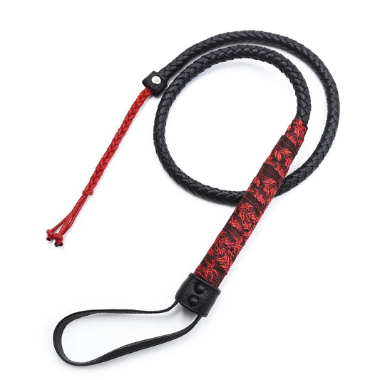 Braided Leather Whip
