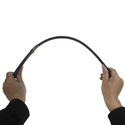 Slim Leather Riding Crop — 60cm