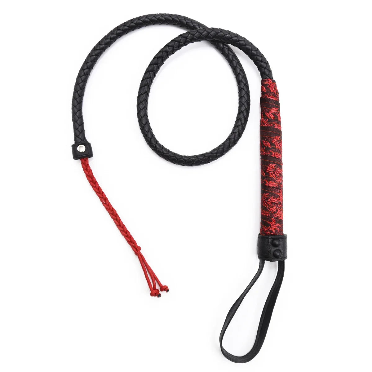 Braided Leather Whip