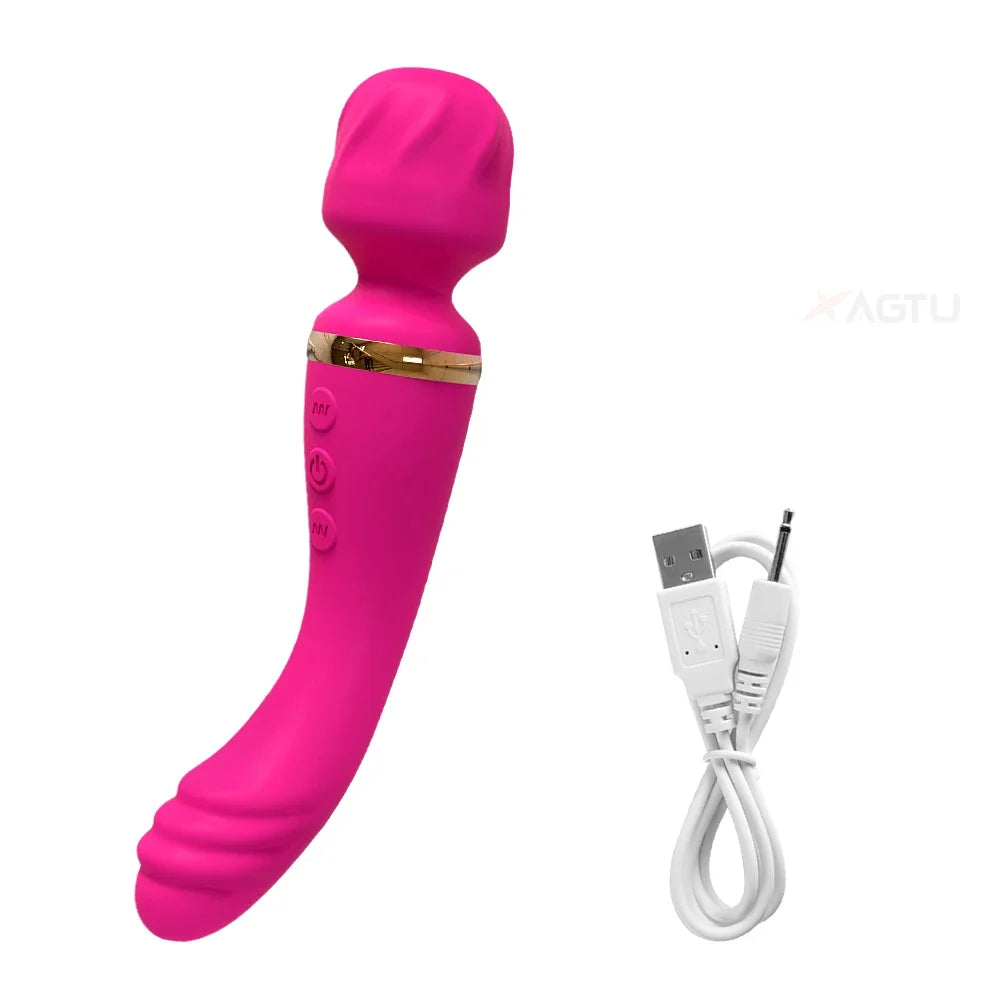 2-in-1 AV Wand Vibrator — Rechargeable