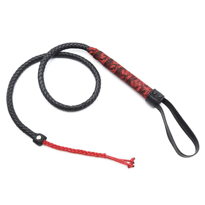 Braided Leather Whip