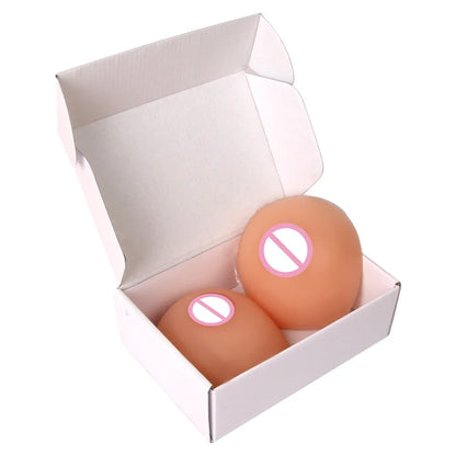 Silicone Breast Forms with Bra Set