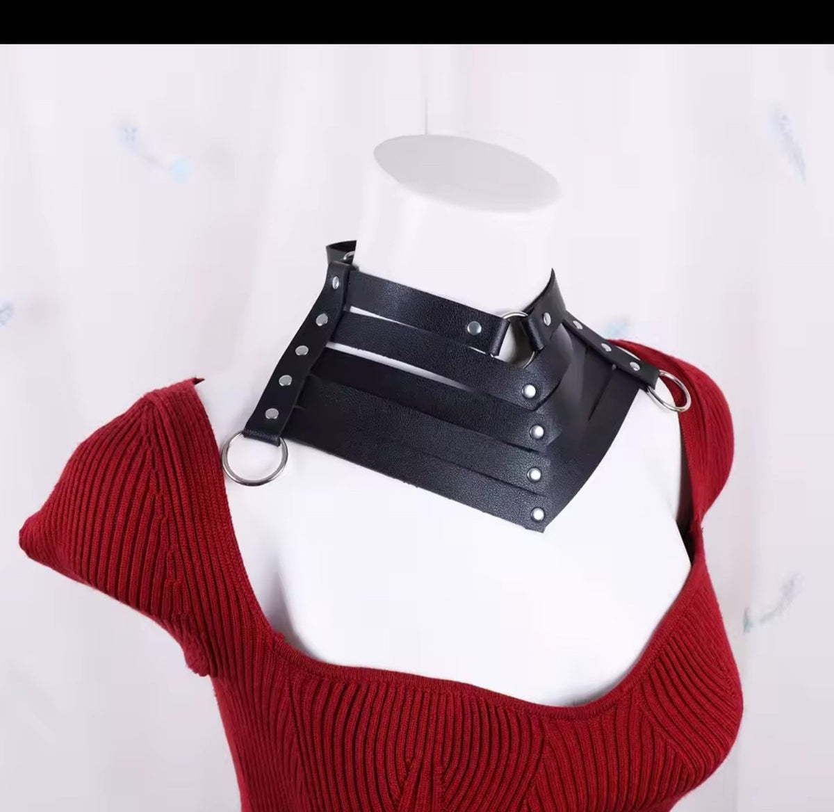 O-Ring Choker — Faux-Leather
