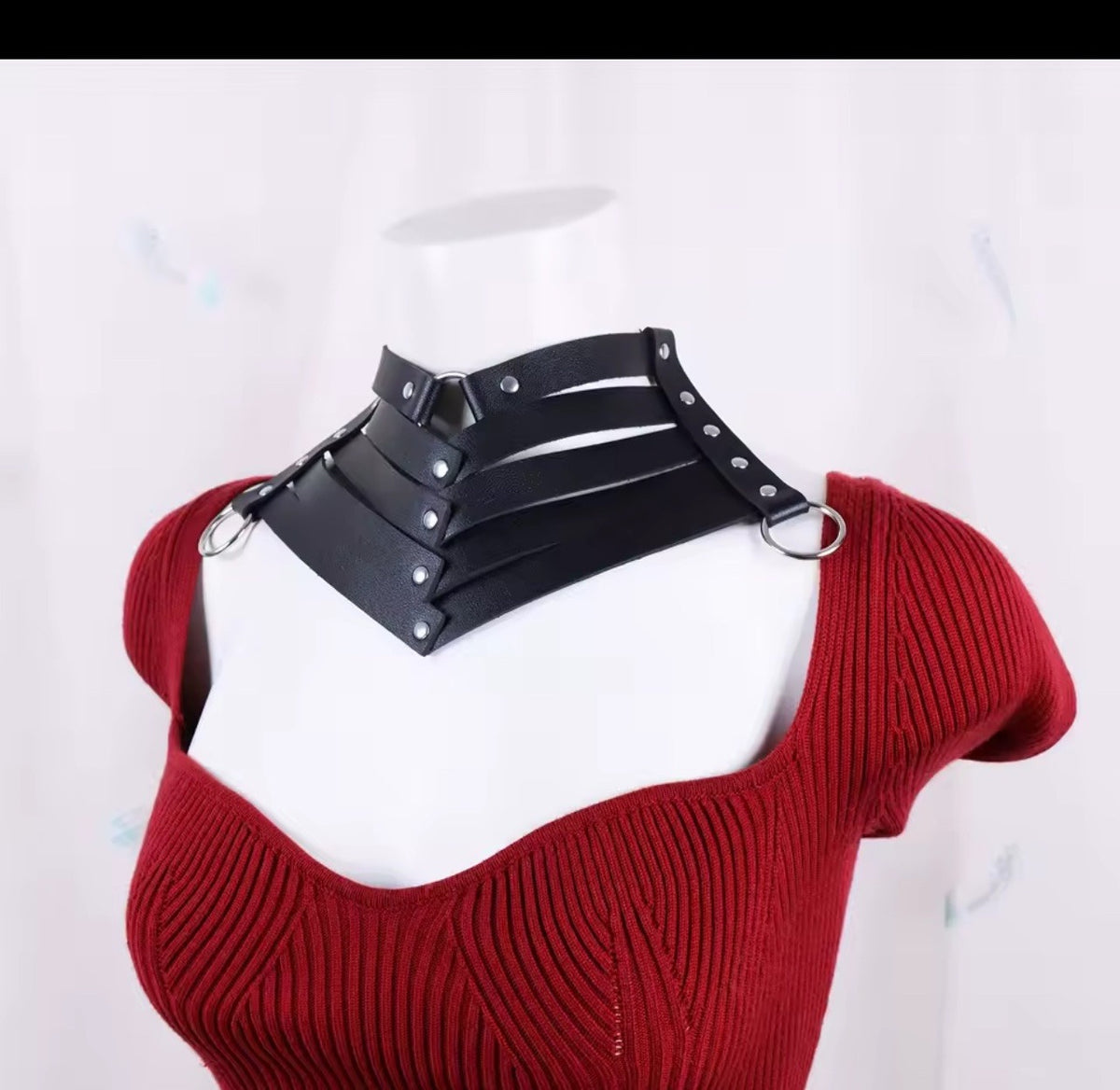 O-Ring Choker — Faux-Leather