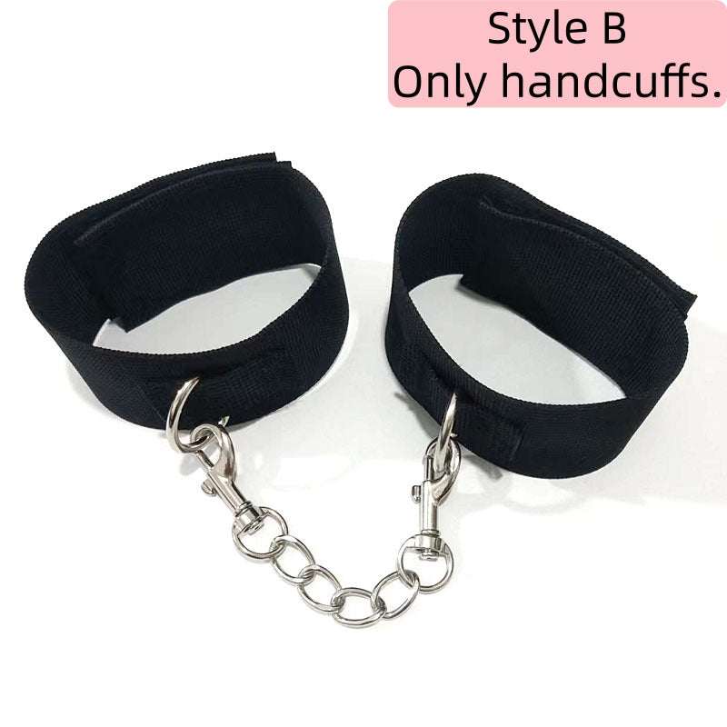 Handcuffs + Ankle Cuffs Restraint Set