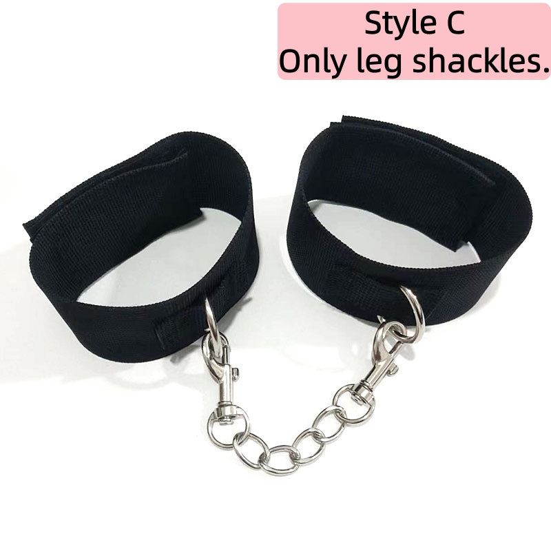 Handcuffs + Ankle Cuffs Restraint Set